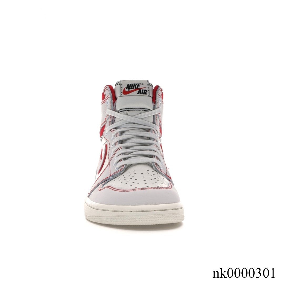 AJ 1 Retro High Phantom Gym Red Shoes Sneakers - nk0000301 image 3