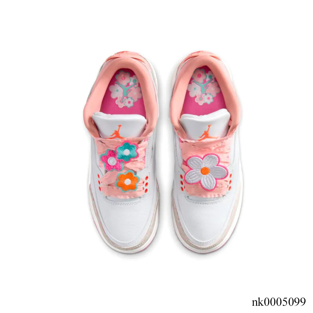 AJ 3 Spring Flowers Shoes Sneakers – nk0005099 image 3