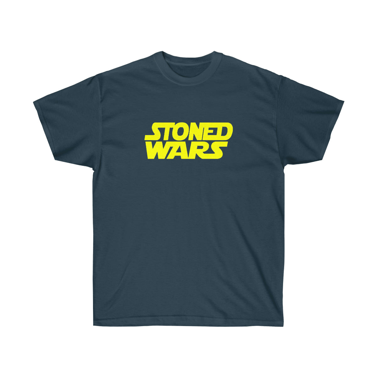 Stoned Yellow Wars Men T-Shirt - Blue Dusk, S image