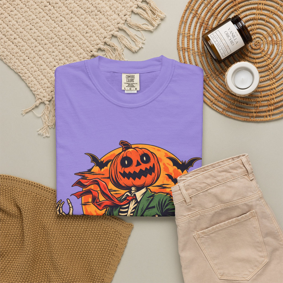 Spooky Season Unisex Garment-Dyed T-shirt image 57