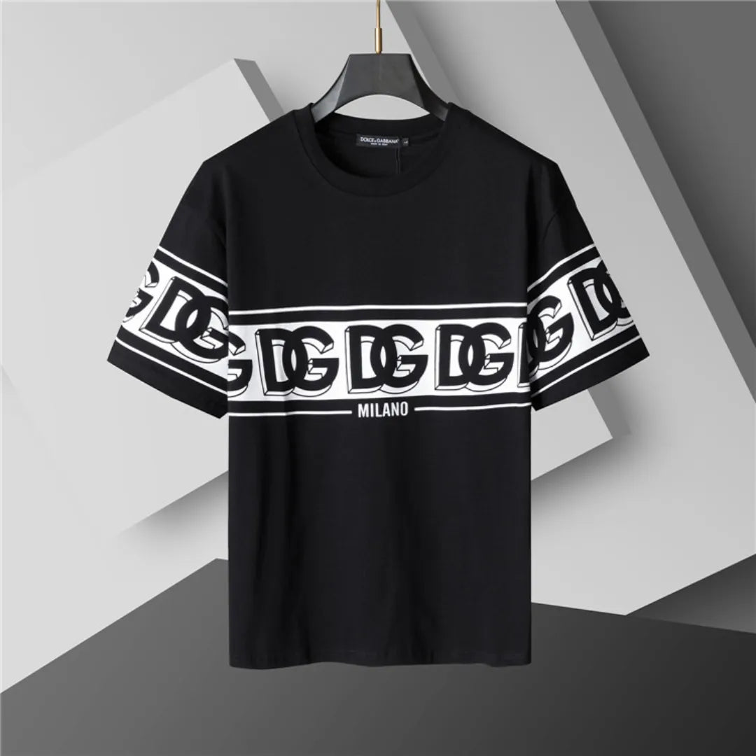 D&amp;G Logo Milano T-shirt in Black - 110 - dng0000110 image 1