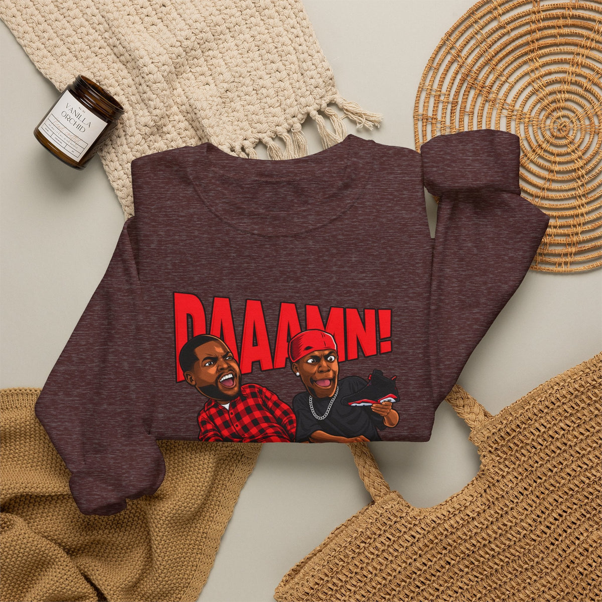Graphic Print Crewneck Sweatshirt - POD0035 image 47