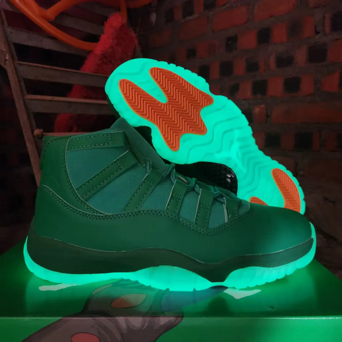 AJ 11 “Green Screen” Shoes Sneakers - nk0005529 image 3