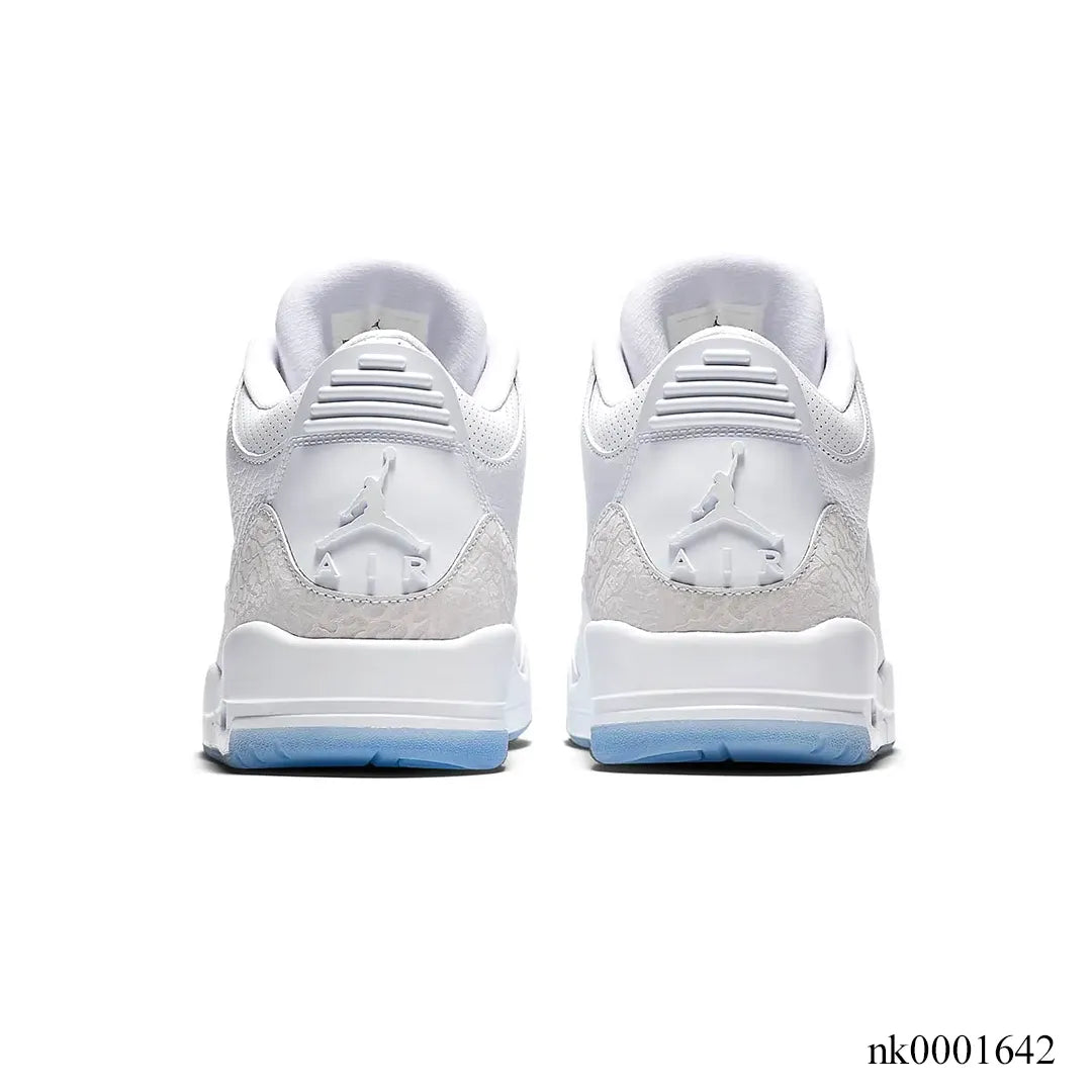 AJ 3 Pure White Shoes Sneakers - nk0001642 image 3