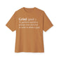Grind Definition Unisex Oversized Boxy Tee - Toast, XL image