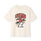 Graphic Print Unisex Oversized Boxy Tee - POD0038 - Natural, 3XL image