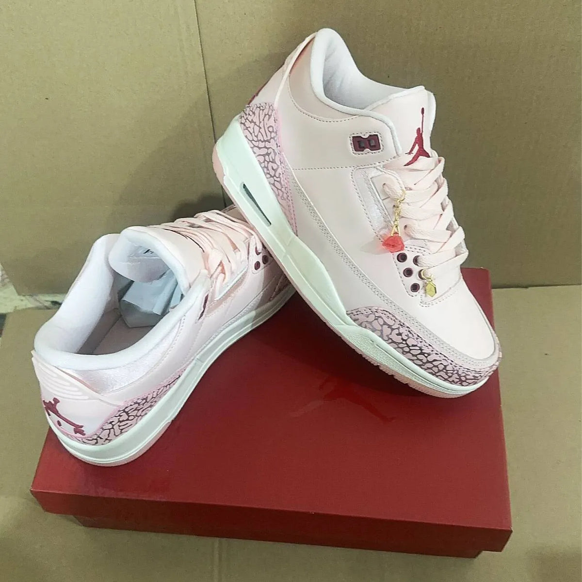 AJ 3 Valentine’s Day Shoes Sneakers - nk0004201 image 9