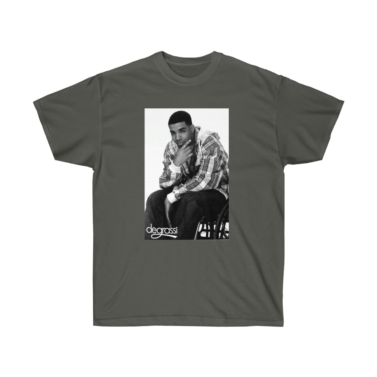 Rap Drake Degrassi Men T-Shirt - Charcoal, 3XL image