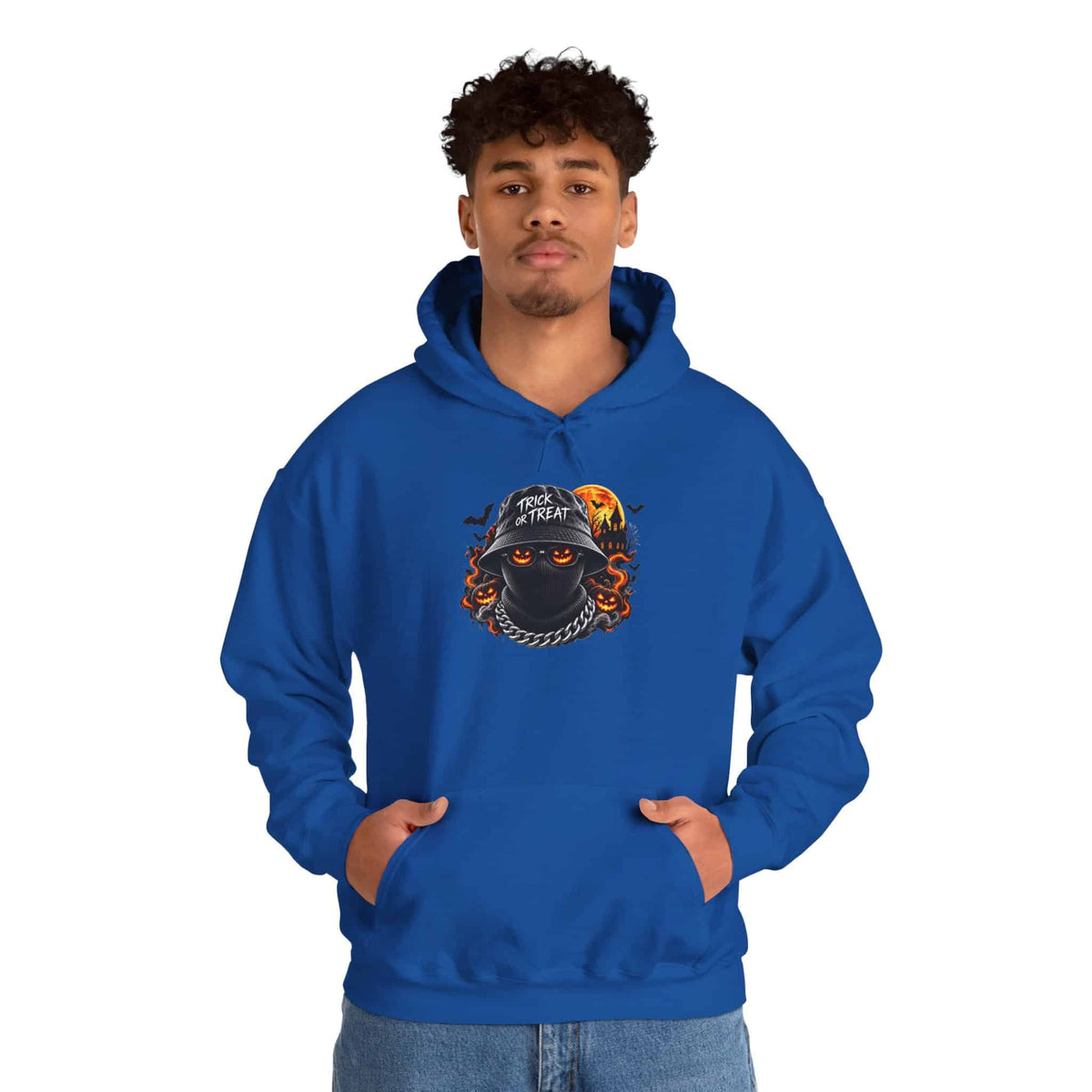 Spooky Streetwear Masked Hooded Sweatshirt image 65