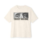 Graphic Print Unisex Oversized Boxy Tee - POD0039 - Natural, XS image