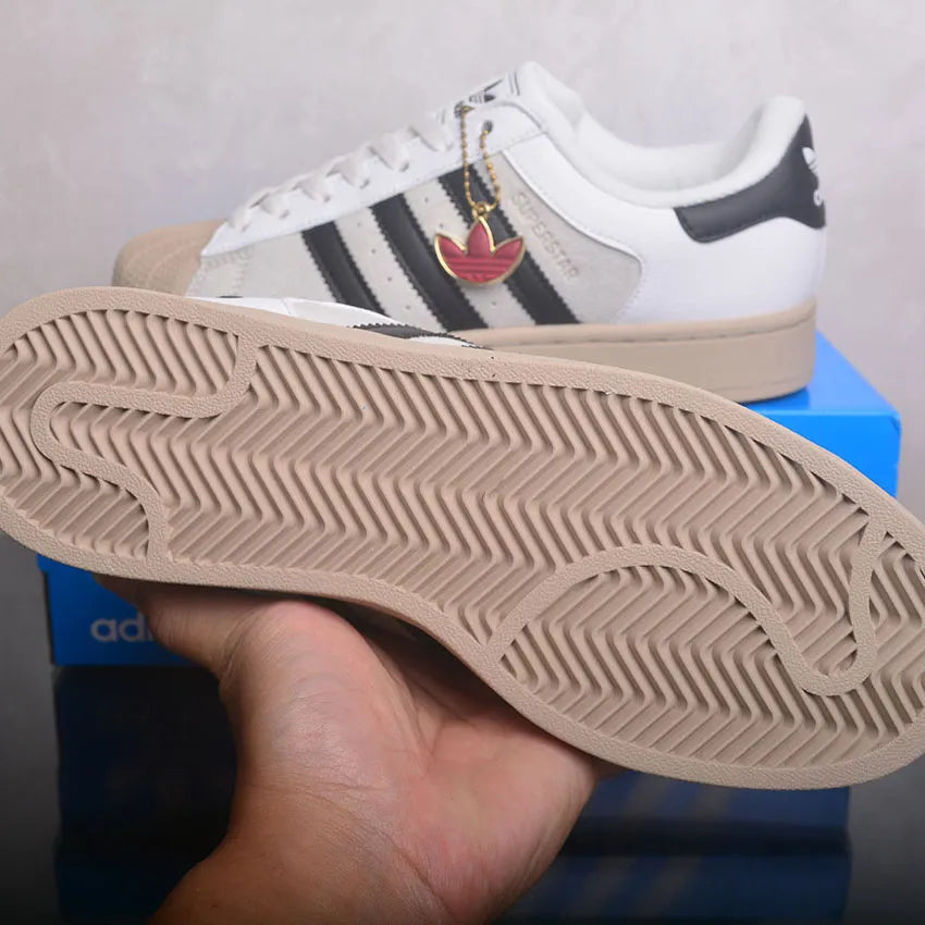 AD Superstar II "Core White / Core Black / Khaki Three" Shoes Sneakers - nk0005443 image 12