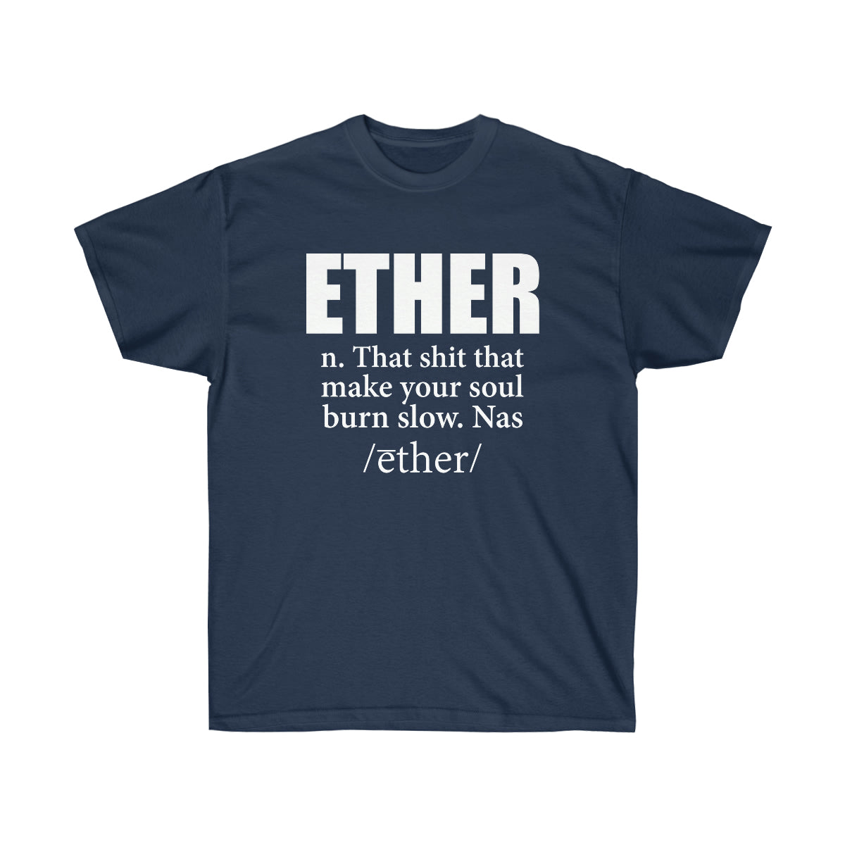 Ether Nas Men T-Shirt - Navy, XL image