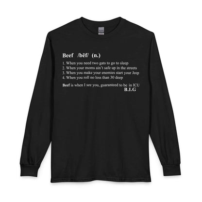 Beef Definition Long Sleeve T-Shirt image 0