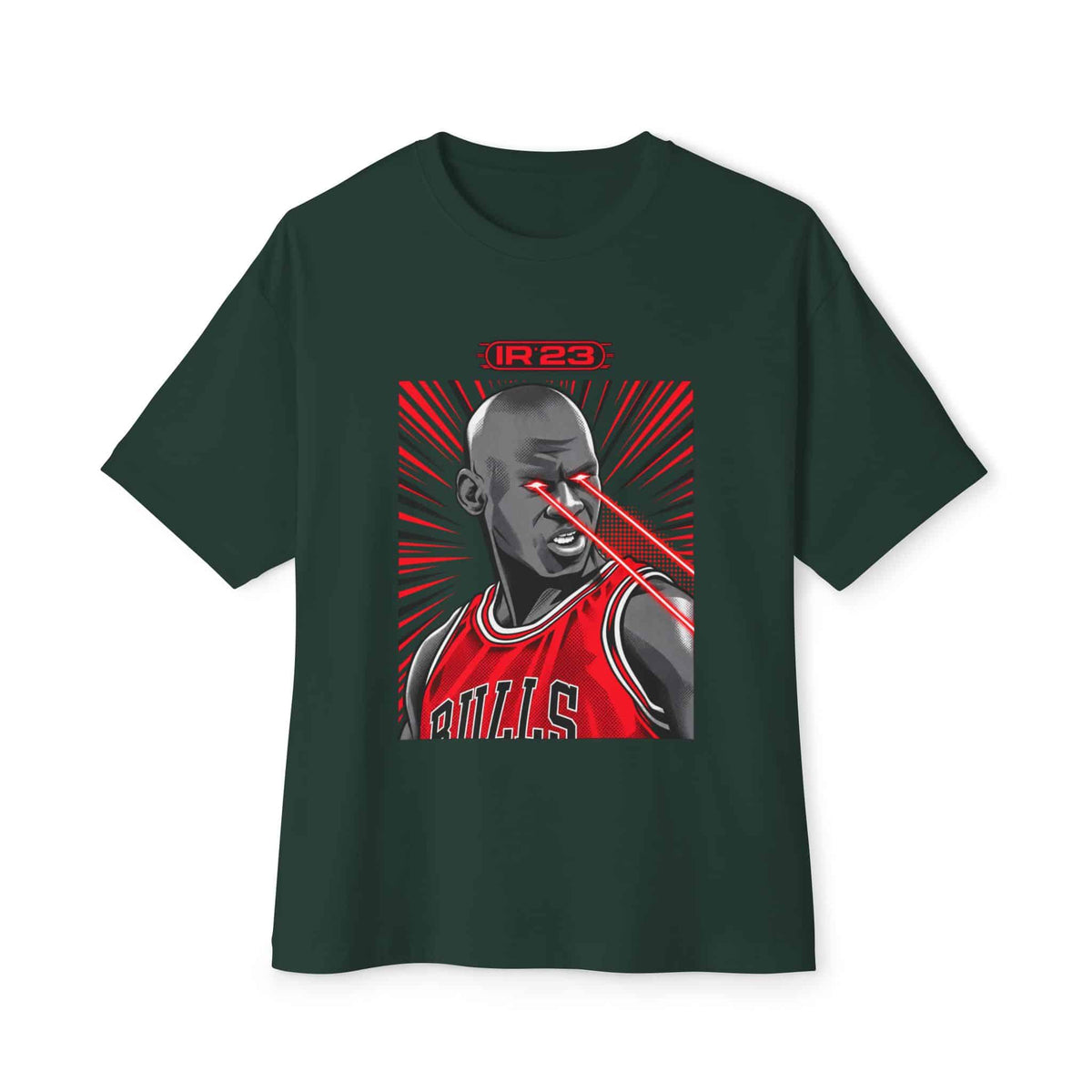 Graphic Print Unisex Oversized Boxy Tee - POD0032 - Forest, M image