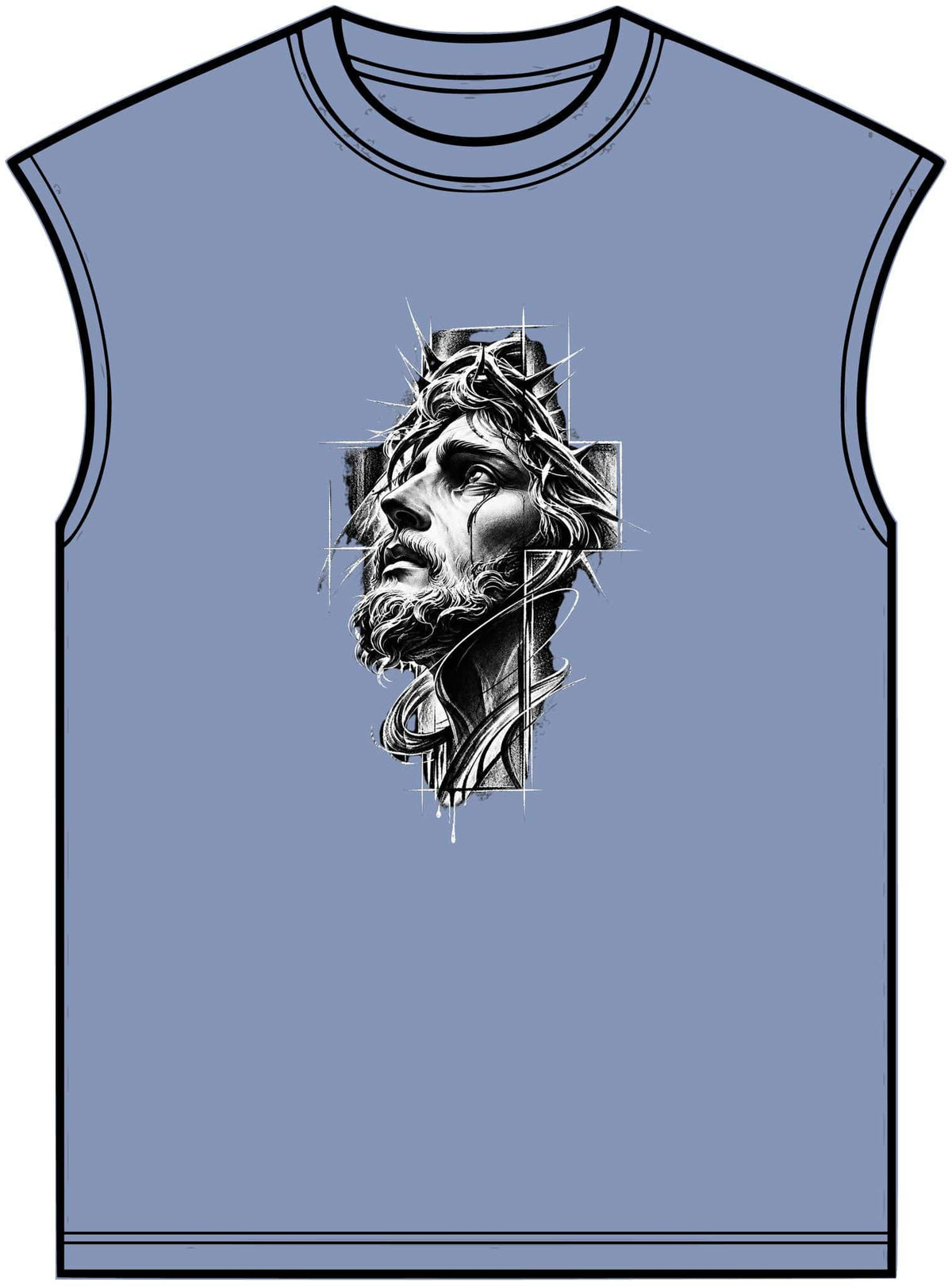 Crown of Faith 2 Unisex Garment-Dyed Muscle Tee image