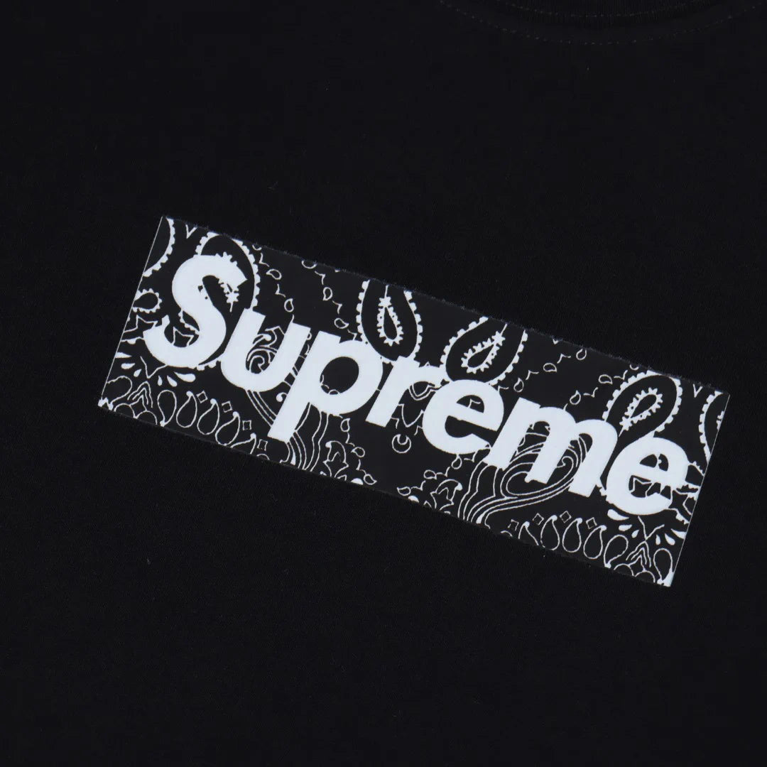 SUP Box Logo Zebra Print T-Shirt in Black - 514 - spm0000514 image 4