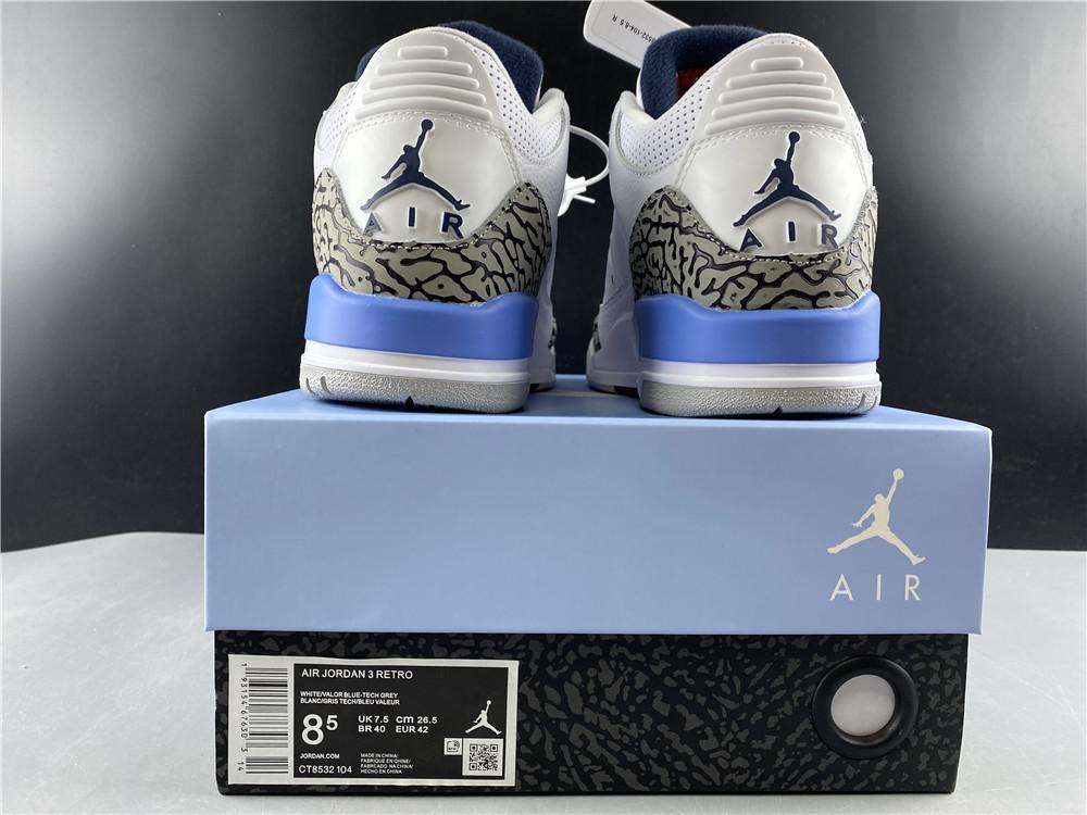 AJ 3 Retro UNC (2020) Shoes Sneakers - nk0000682 image 13