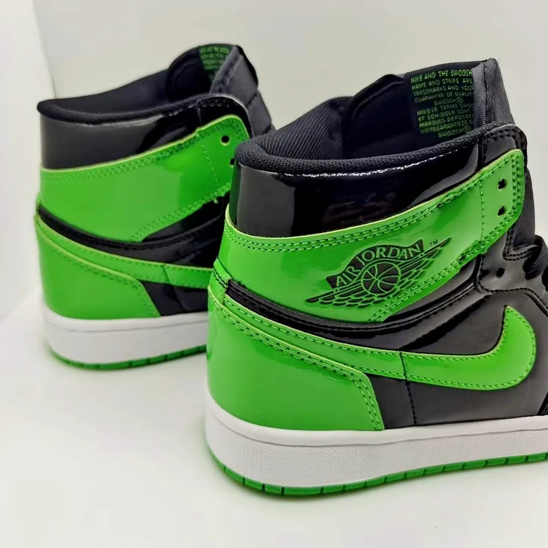 AJ 1 High OG Patent Green Shoes Sneakers – nk0004695 image 6