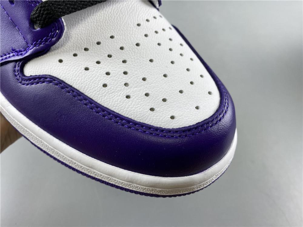 AJ 1 Retro High Court Purple White Shoes Sneakers - nk0000683 image 15