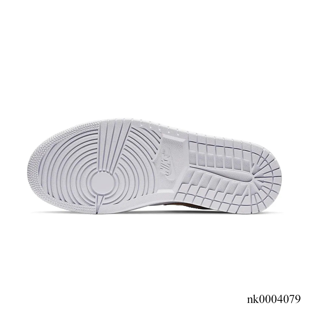 AJ 1 Low White/Metallic Gold Shoes Sneakers - nk0004079 image 5