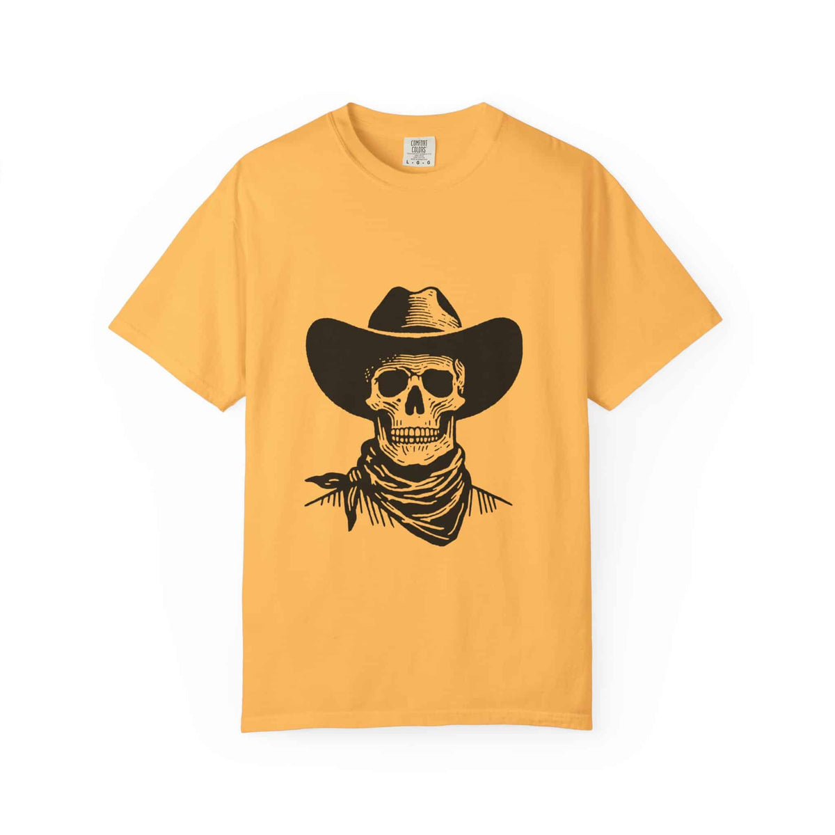 Outlaw Skull Unisex Garment-Dyed T-shirt image