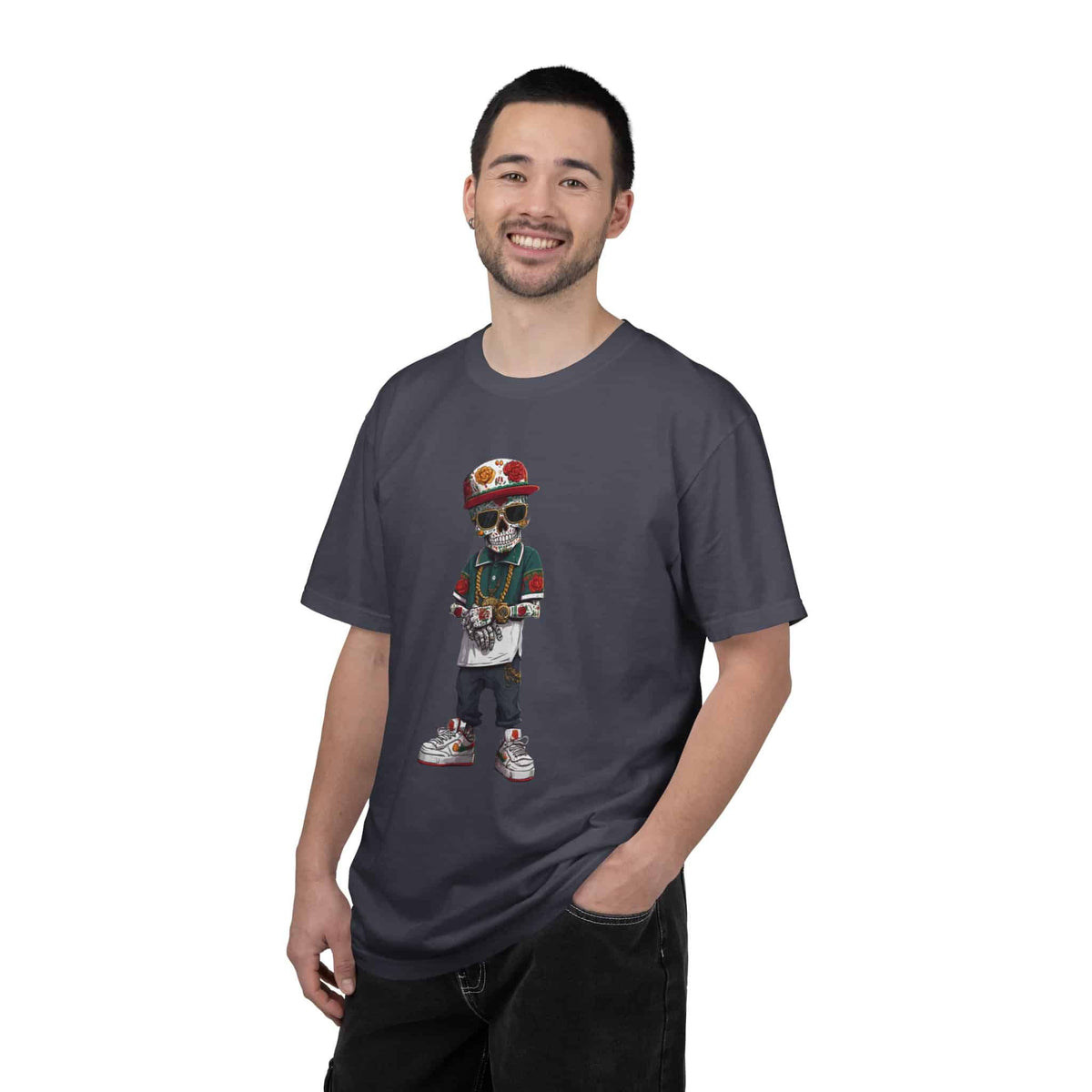 Skull Luxury Unisex Garment-Dyed T-shirt image 82