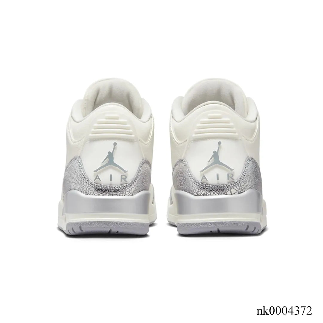 AJ 3 Sail/Metallic Silver Shoes Sneakers – nk0004372 image 4