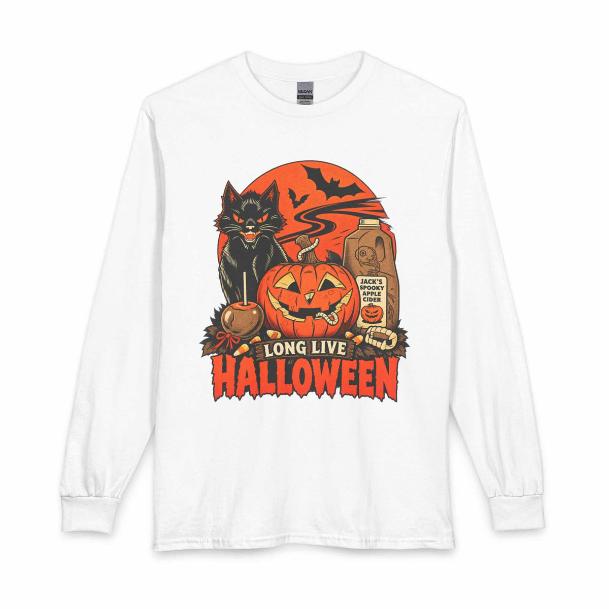 Midnight Cat Long Sleeve T-Shirt image