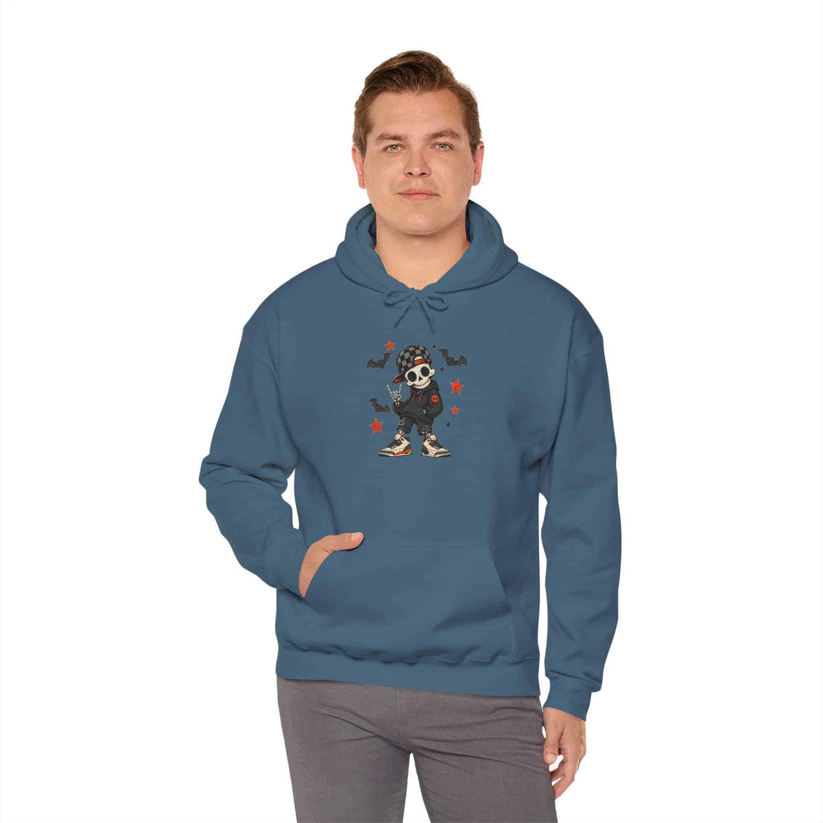 Boy Skeleton Halloween Hooded Sweatshirt image 50