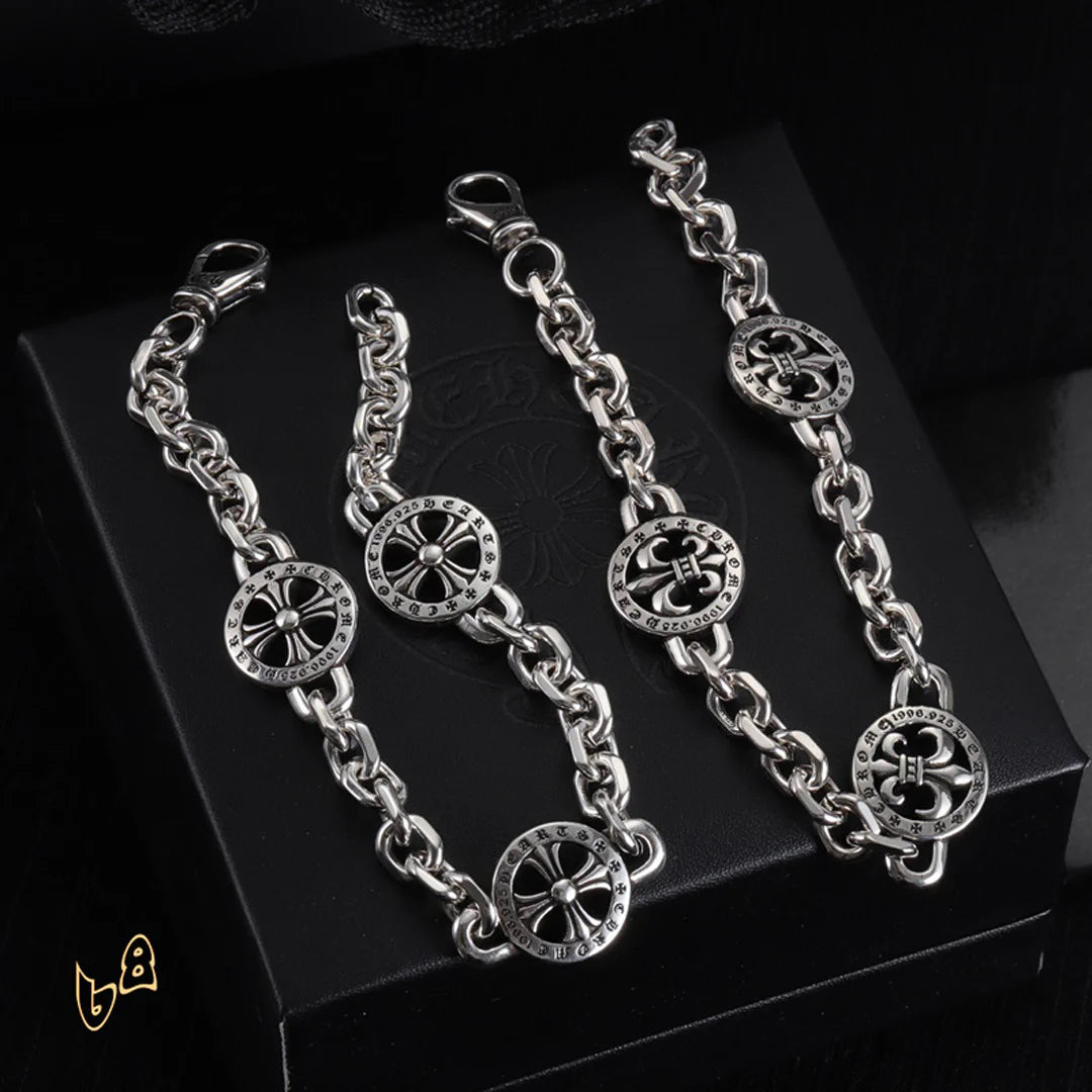 CH Cross Flower Chain Bracelet - CH0081 image 5