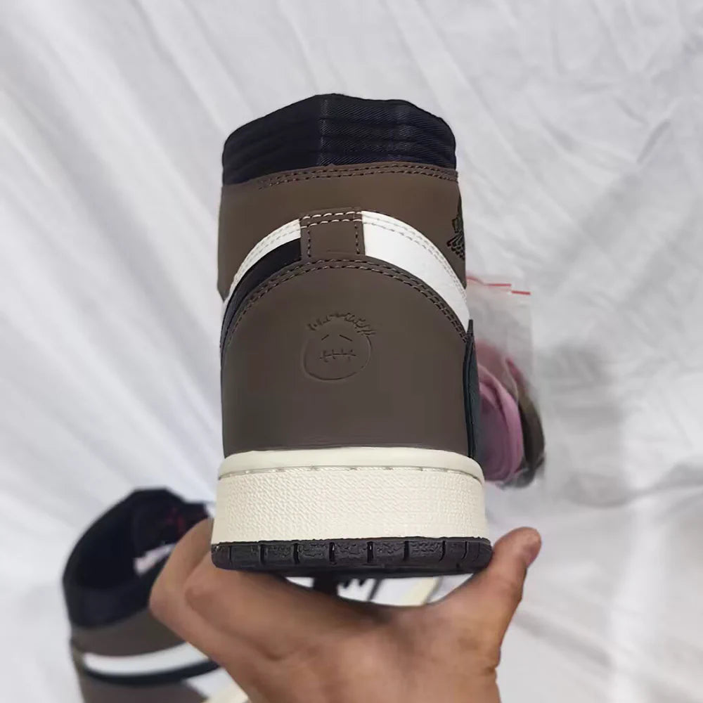 Travis Scott x AJ 1 High OG SP Reverse Mocha Shoes Sneakers – nk0004491 image 6
