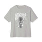 Gangster Mask Unisex Oversized Boxy Tee - Athletic Heather, M image
