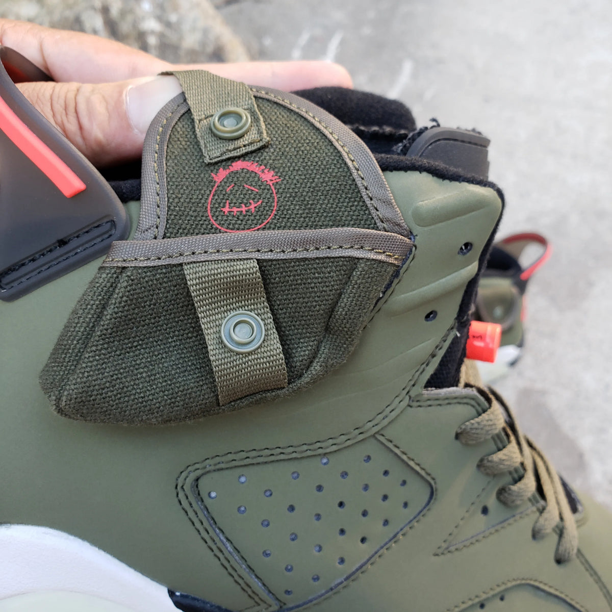 Travis Scott x AJ 6 Olive Shoes Sneakers – nk0000015 image 10