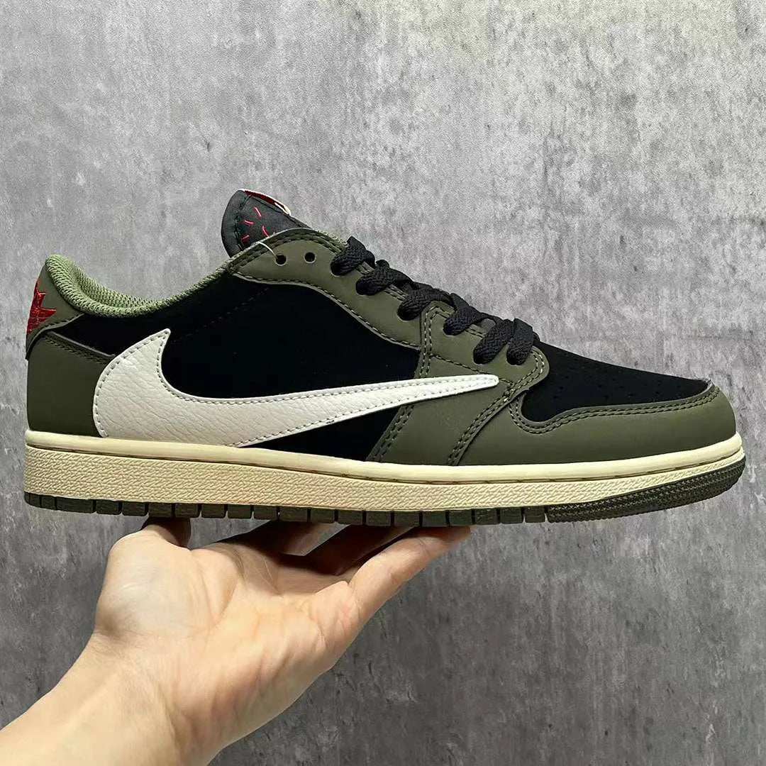 Travis Scott x AJ 1 Low OG Black Olive Shoes Sneakers – nk0003548 image 2
