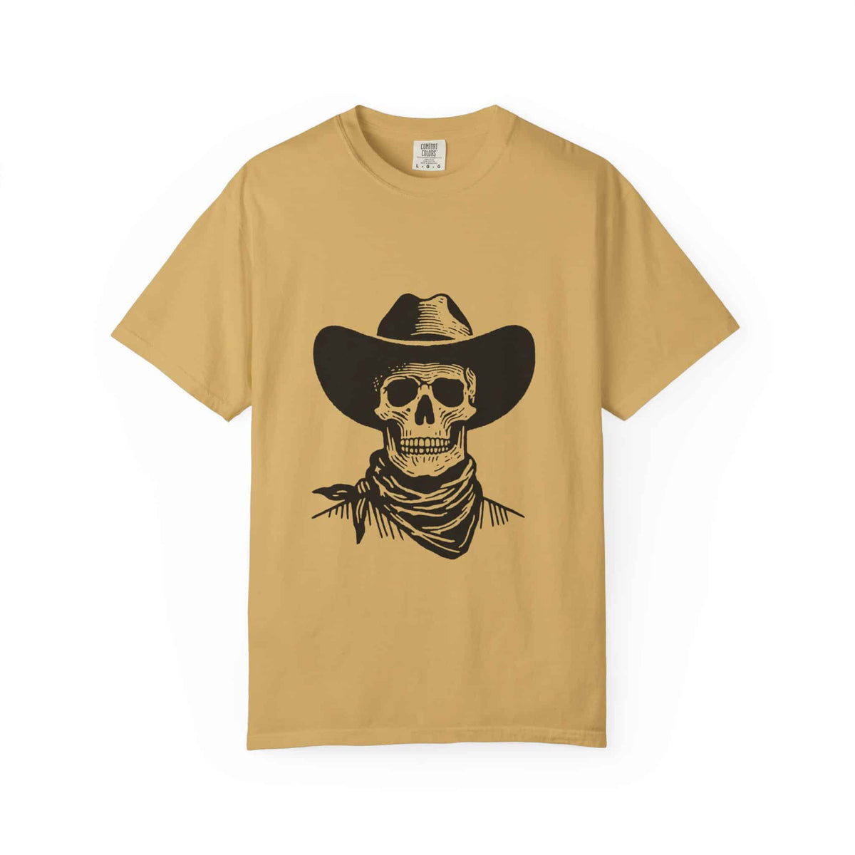 Outlaw Skull Unisex Garment-Dyed T-shirt image