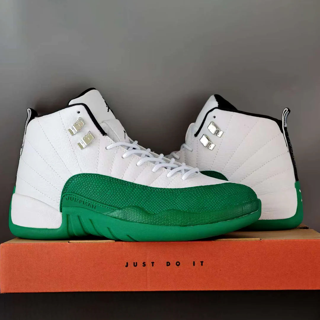 AJ 12 Bucks White Green Shoes Sneakers - nk0004699 image 4