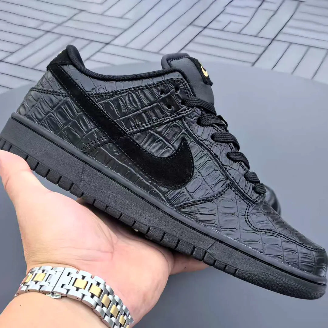 Dunk Low Black Croc Skin Shoes Sneakers - nk0004665 image 2