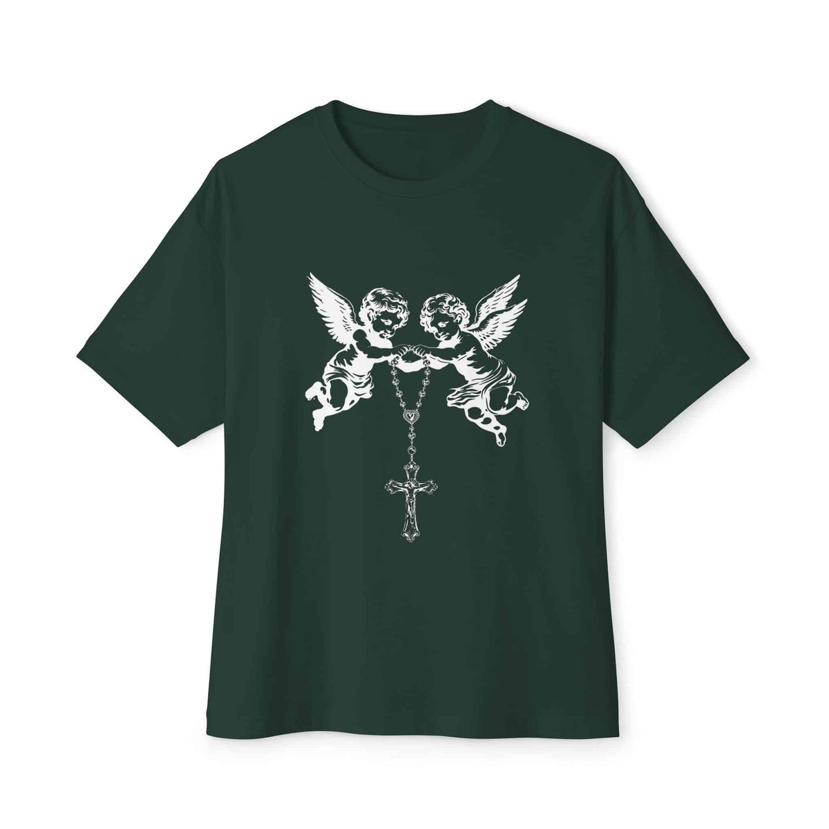 Heavenly Guardians Unisex Oversized Boxy Tee - Forest, XL image