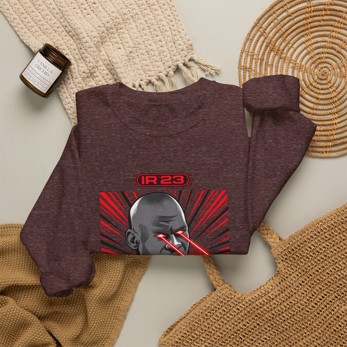 Graphic Print Crewneck Sweatshirt - POD0032 image 47