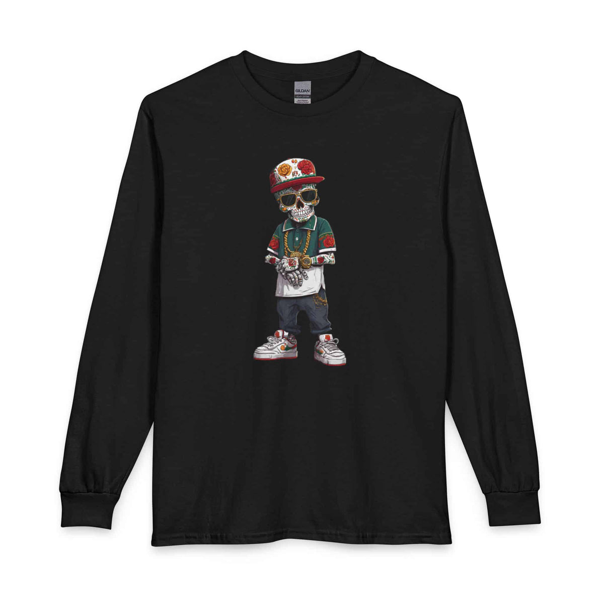 Skull Luxury Long Sleeve T-Shirt image