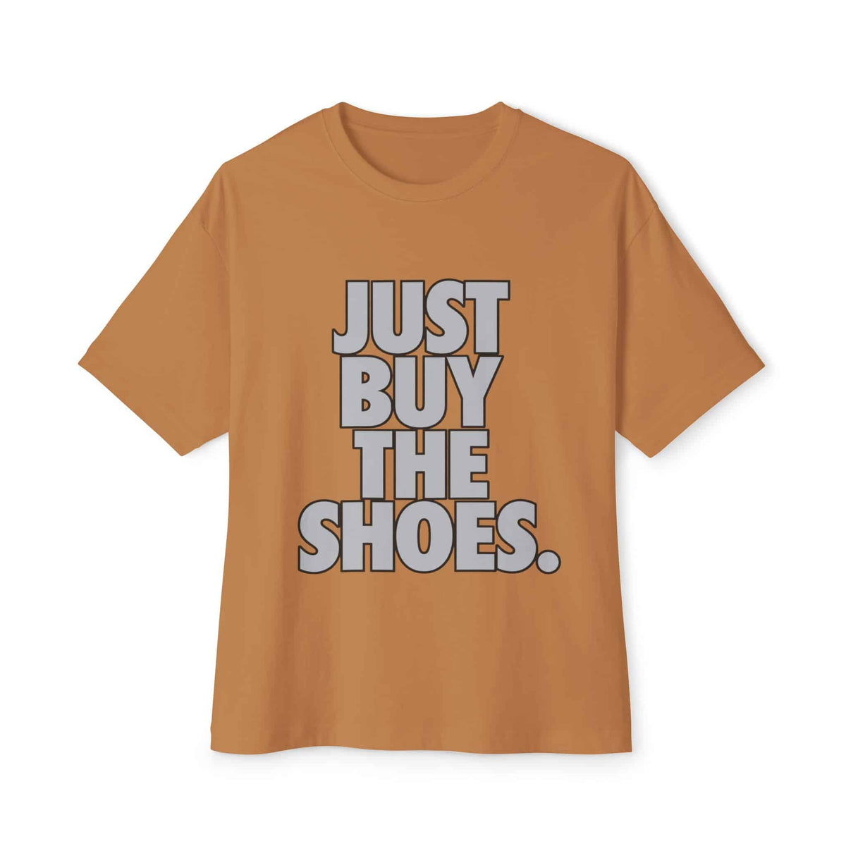 Graphic Print Unisex Oversized Boxy Tee – POD0033 - Toast, 3XL image