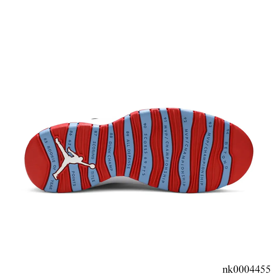 AJ 10 Chicago Flag Shoes Sneakers - nk0004455 image 4