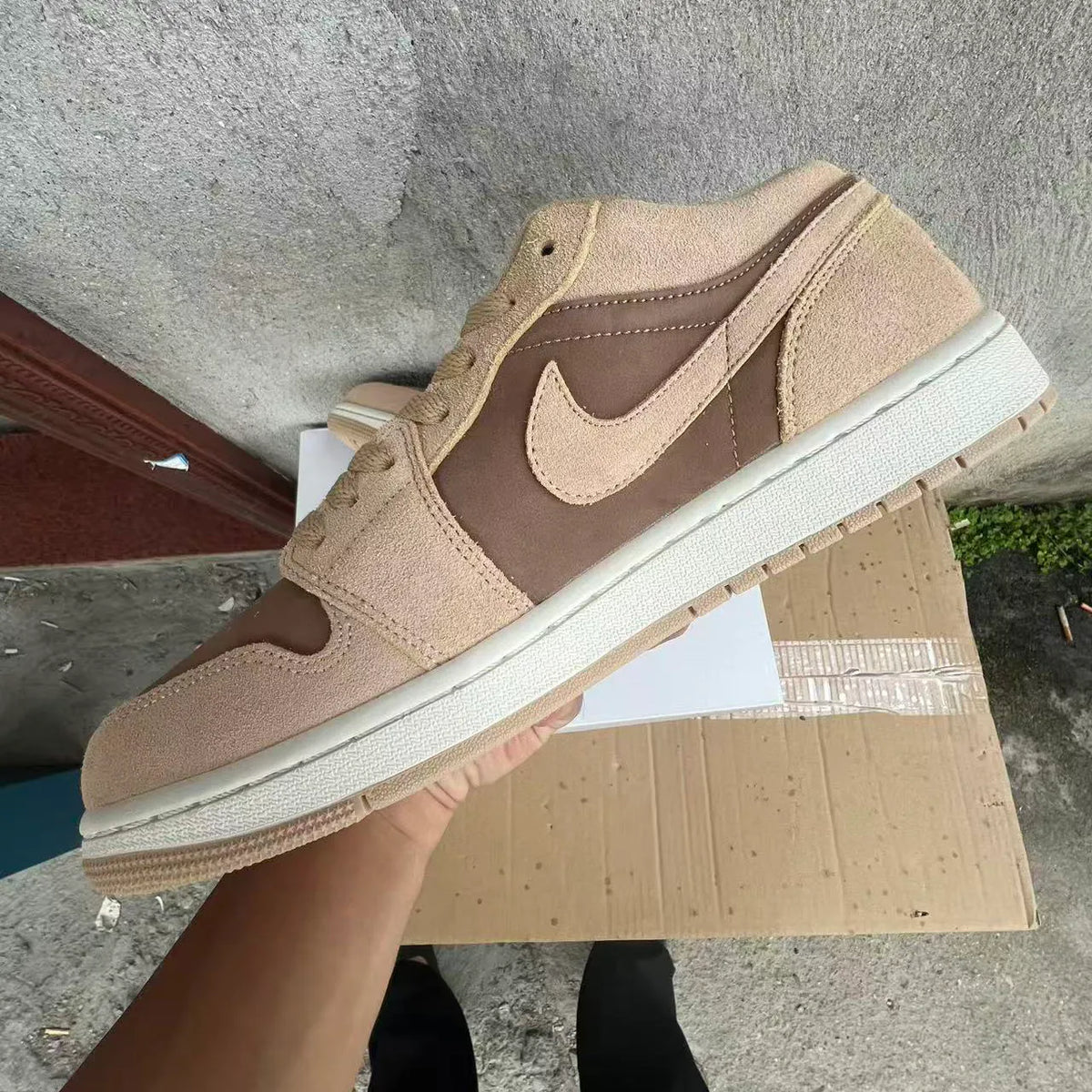 AJ 1 Low "Legend Medium Brown" Shoes Sneakers – nk0005312 image 6