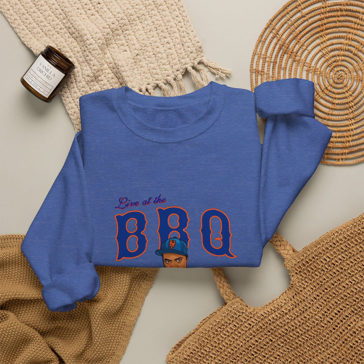 Rap Nas Live At The BBQ Crewneck Sweatshirt image 39