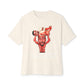 Nas The Last Word  Unisex Oversized Boxy Tee - Natural, S image