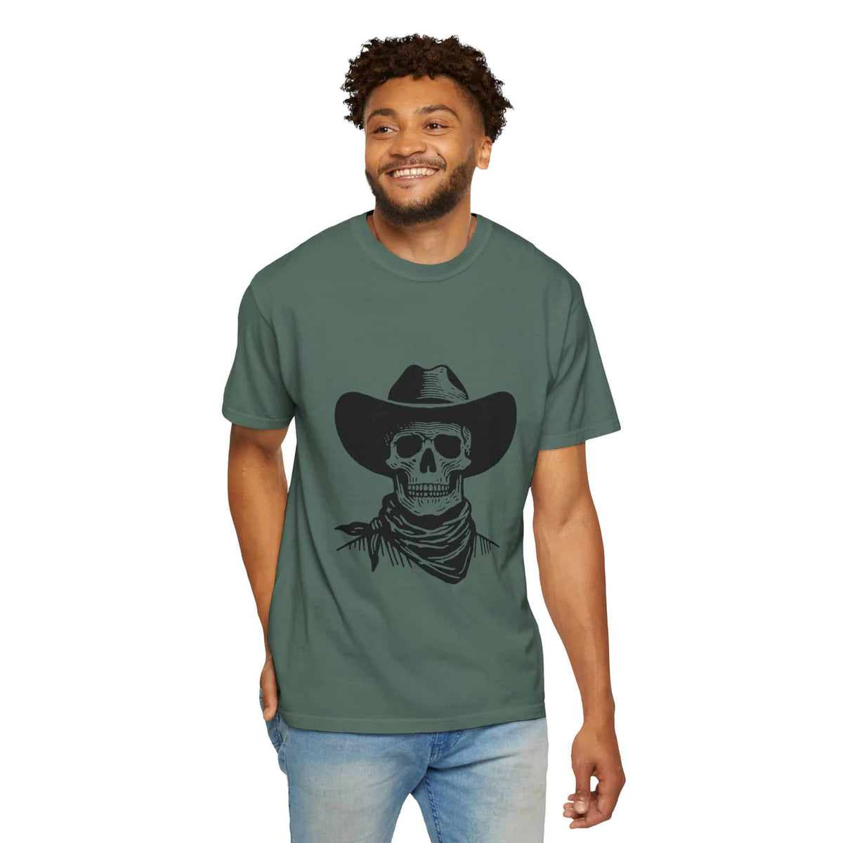 Outlaw Skull Unisex Garment-Dyed T-shirt image 103