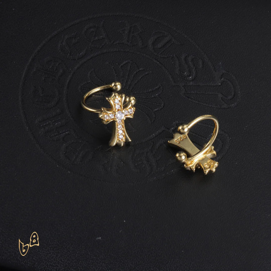 CH Cross Hoop Earrings - CH0165 image 2
