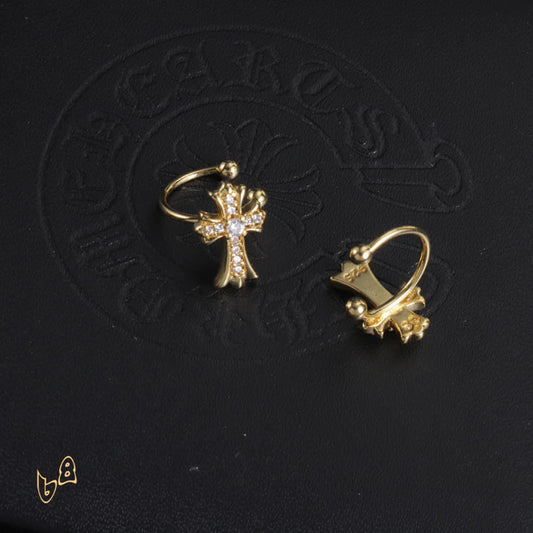 CH Cross Hoop Earrings - CH0165 image 2