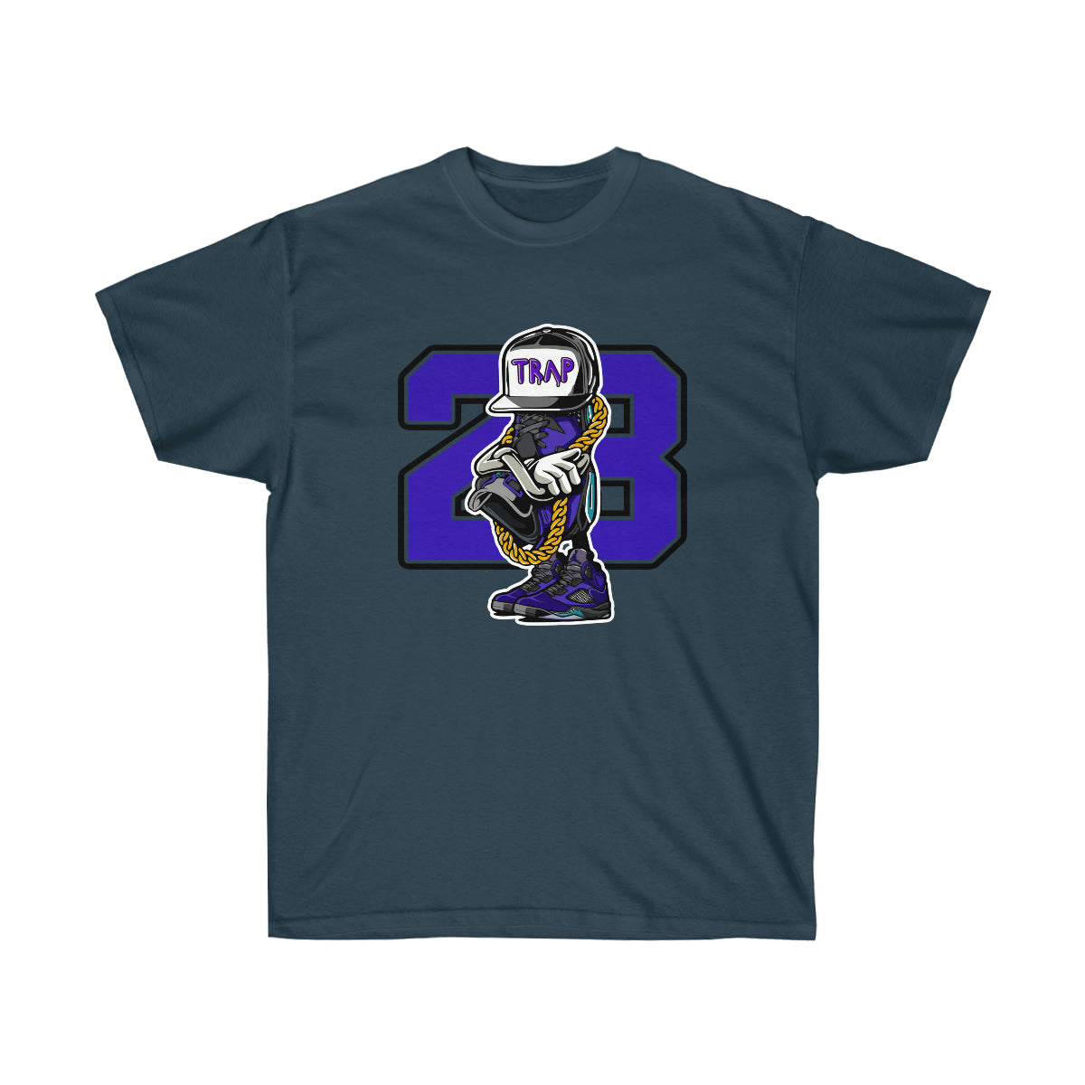 Trap Life JD 23 Men T-Shirt - Blue Dusk, L image