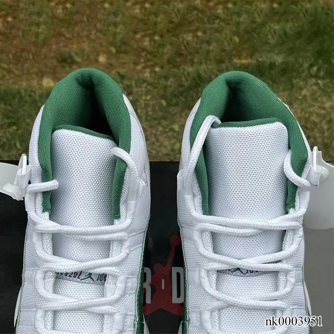 AJ 11 White Green Shoes Sneakers - nk0003951 image 5